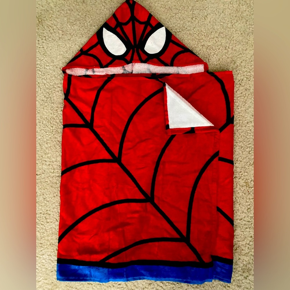 Spider-Man  bath/pool/beach soft cotton towel wrap. 24”x 50”